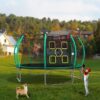 14FT Trampoline With Enclosure - Recreational Trampolines With Ladder, ASTM Approval Outdoor Trampoline For Kids