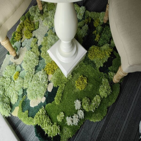 Irregular Rug Handmade Wool Living Room Bedroom Bedside - Image 6