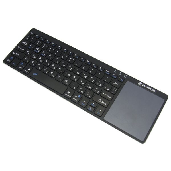 Zoweetek k12bt-1 Mini Wireless Bluetooth Keyboard Russian English Spanish Touchpad For Smart Tv Box Pc Android Phone Pad - Image 6