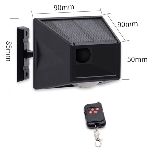Solar Infrared Body Sensing Remote Control Alarm Lamp - Image 4