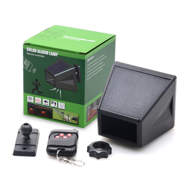 Solar Infrared Body Sensing Remote Control Alarm Lamp - Image 3