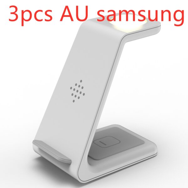 3 In 1 Fast Charging Station Wireless Charger Stand Wireless Quick Charge Dock For Phone Holder - Image 2