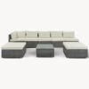 8-Pc Outdoor Patio Furniture Set, Garden Wicker Sofa, Single Sofa Combinable