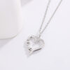 Creative Heart Design LOVE Titanium Steel Necklace LOVE Pendant For Women Wedding Anniversary Party Statement Neck Accessories Jewelry Gift