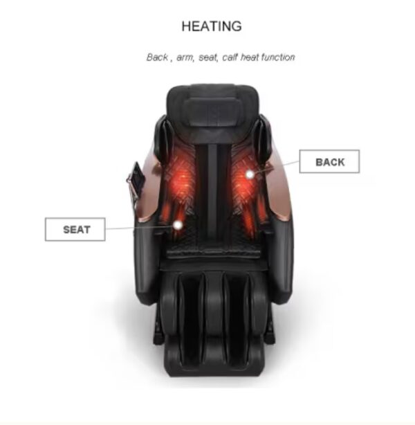 Full Body Zero Gravity Shiatsu Massage Chair SL-Track Recliner With Airbag Speaker LCD Touch Screen Mini Remote Voice Control Back Heat - Image 9
