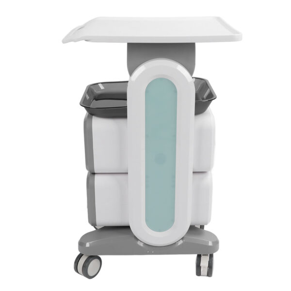 Mobile Medical Trolley Cart Enlarged Tabletop Double Drawer Multifunctional Medical Cart for Beauty Salon Clinic - Image 3
