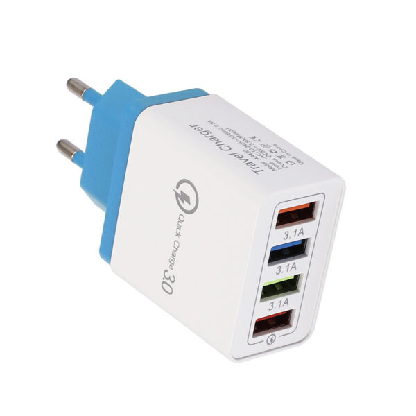 USB Charger Quick Charge 3.0 4 Phone Adapter For Tablet Portable Wall Mobile Charger Fast Charger - Image 4