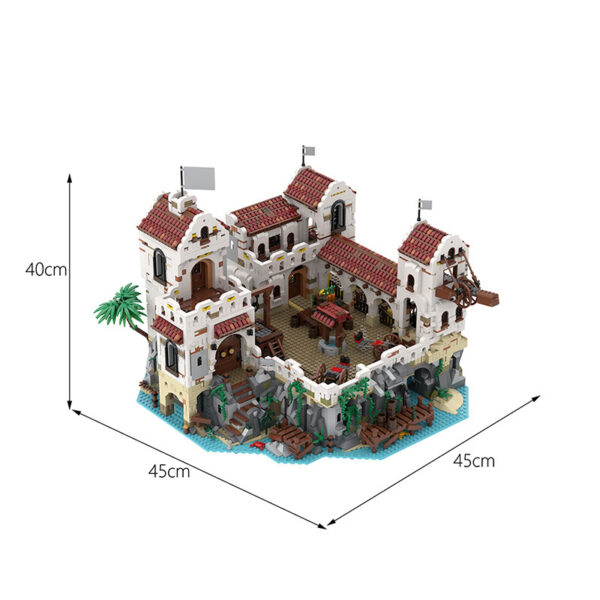 Classic Architectural Series Pirate Building Blocks In Barracuda Bay The Fortress Of High Eldorado - Image 2