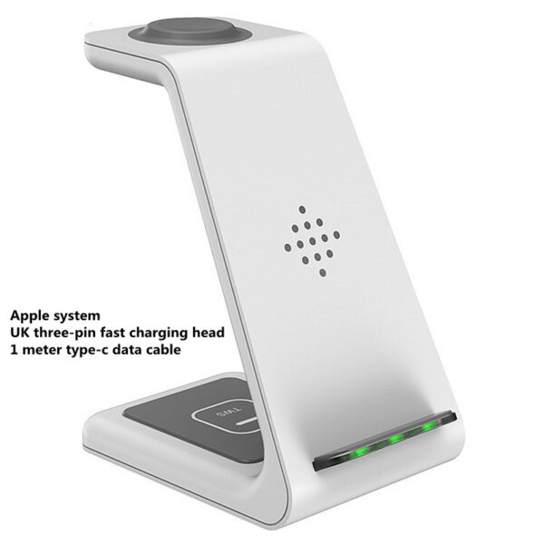 3 In 1 Fast Charging Station Wireless Charger Stand Wireless Quick Charge Dock For Phone Holder - Image 3