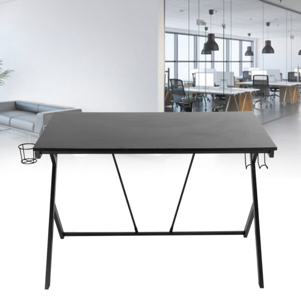 Modern Ergonomic RShape Frame Stable Gaming Table Computer Desk for Home Office Working Use - Image 5