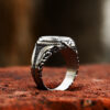 Steel Warrior European And American Retro Biker's Style Titanium Steel Ring