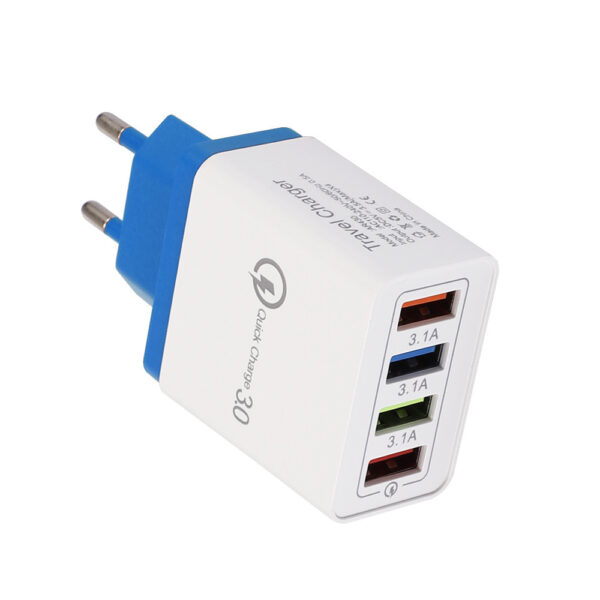 USB Charger Quick Charge 3.0 4 Phone Adapter For Tablet Portable Wall Mobile Charger Fast Charger - Image 5
