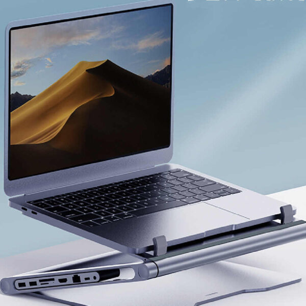 Lapstop Stand With 8-in-1 Docking Station - Image 3