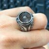 Steel Warrior European And American Retro Biker's Style Titanium Steel Ring