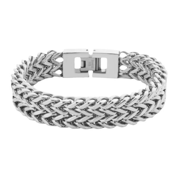 Stainless Steel Bracelet Retro Double Titanium Steel Cuban Link Chain - Image 7