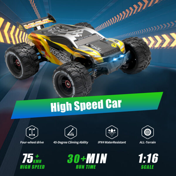 4DRC 1-10 Scale RC Car RC Auto Brushed Moster Truck Remote Control Car Off Road - Image 4