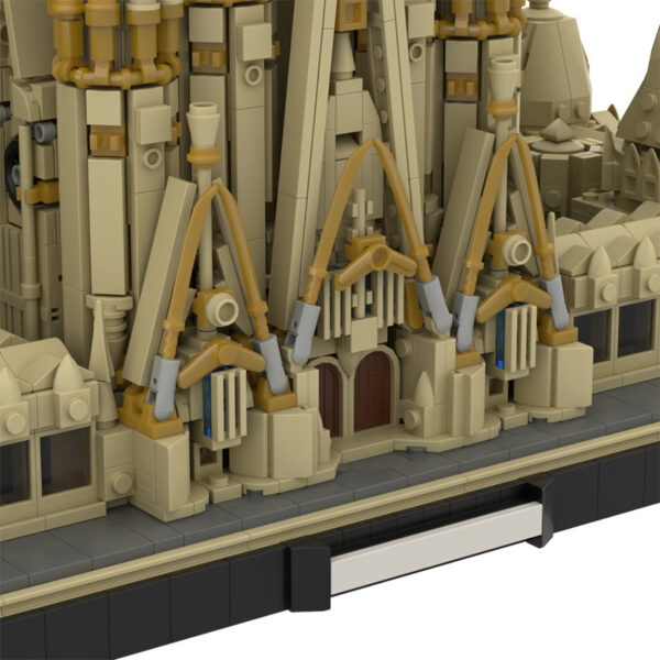 Street View Building Series Barcelona Sagrada Familia Building Block Set Model - Image 4