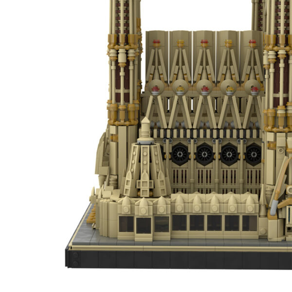 Street View Building Series Barcelona Sagrada Familia Building Block Set Model - Image 10