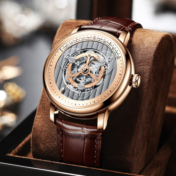 Small Watch Men's Automatic Hollow Mechanical Watch - Image 4