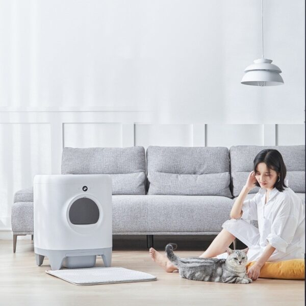 7L Large Capacity Quick Cleaning Smart Toilet APP Remote Control Auto Self-cleaning Automatic Cat Litter Box - Image 7