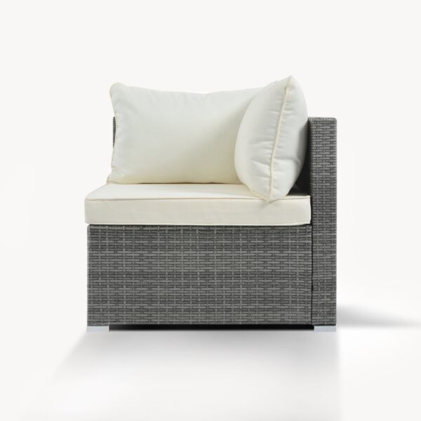 8-Pc Outdoor Patio Furniture Set, Garden Wicker Sofa, Single Sofa Combinable - Image 9