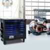 12-Layer Drawer Multi-Purpose Tool Car, With Wheels, Iron Top