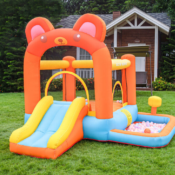 Household Bouncy Castle Bear Theme Model Inflatable Jumping Bed - Image 4