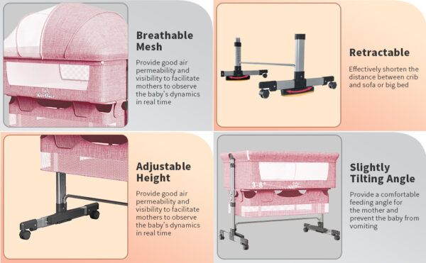 3-in-1 Bedside Crib - Image 4