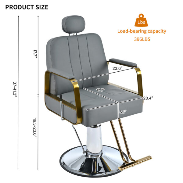 Metal Barber Salon Chair - Image 10