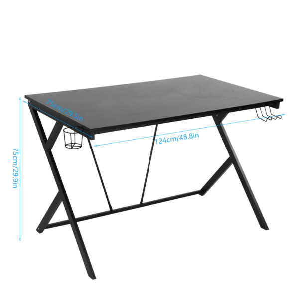 Modern Ergonomic RShape Frame Stable Gaming Table Computer Desk for Home Office Working Use - Image 9