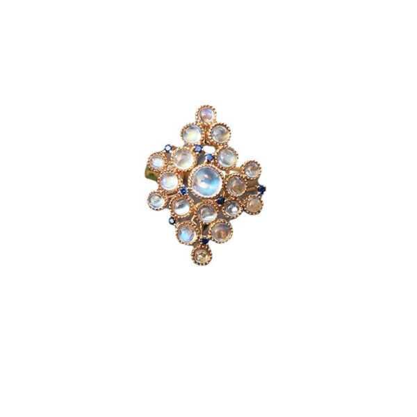 Women's Fashion Trend Inlaid Sapphire Ring - Image 5