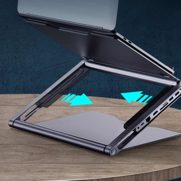 Lapstop Stand With 8-in-1 Docking Station - Image 5